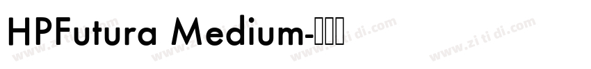 HPFutura Medium字体转换